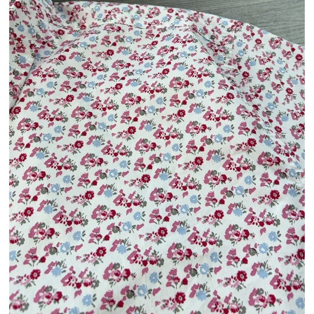 UNTUCKit Men 3XL Short Sleeve Button Down Shirt Pink Floral Sanchez XXXL Organic - Picture 4 of 6
